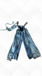 Load image into Gallery viewer, ASANI DENIM OVERALLS SET

